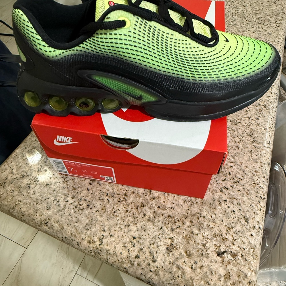 Nike Lime Green and Black Running Shoes